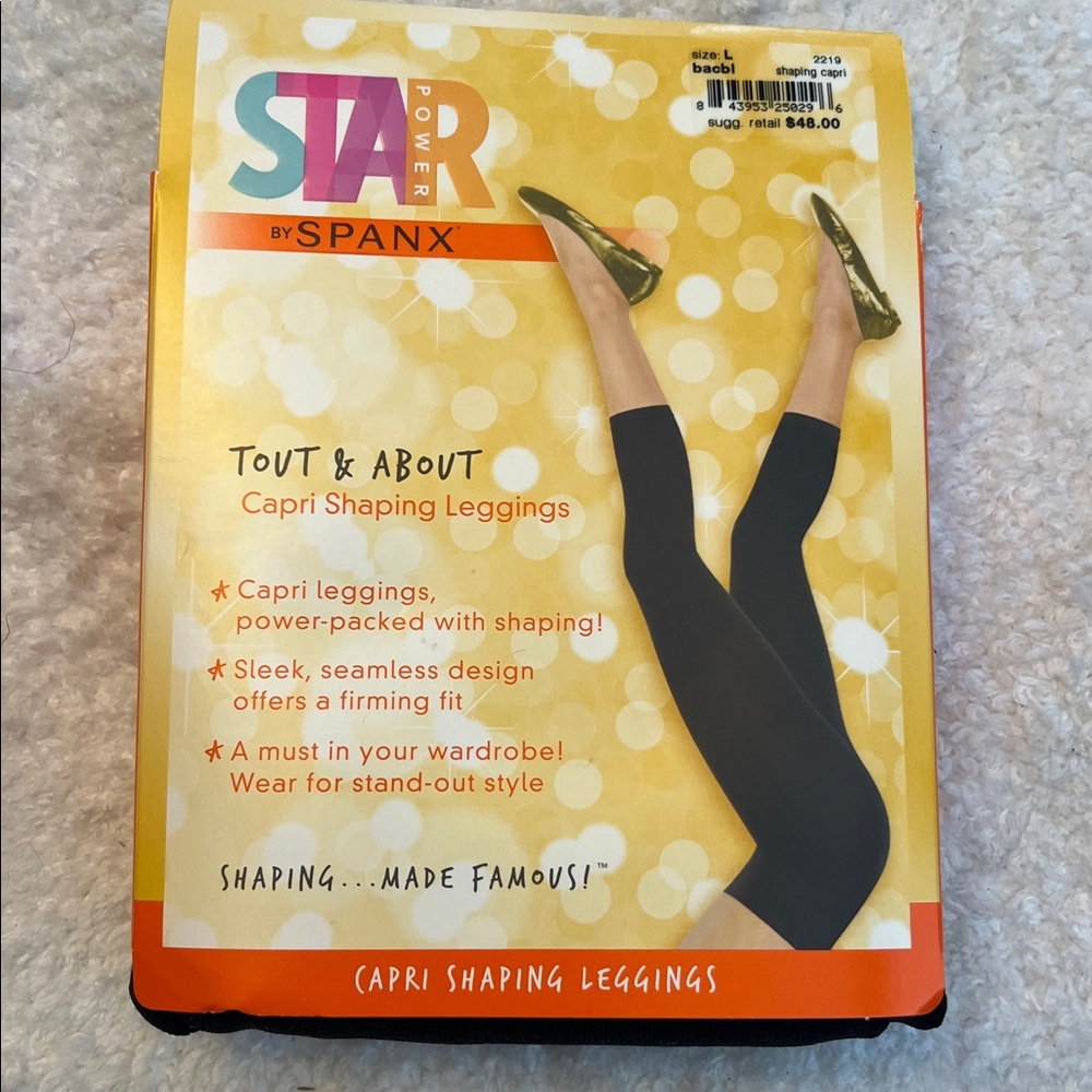 SPANX Black Capri Shaping Leggings